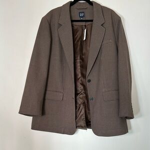 NWT GAP Brown Houndstooth Blazer